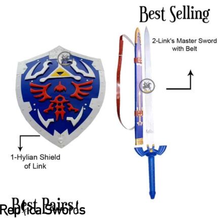 Zelda Hylian Shield & Link’s Master Sword with Belt
