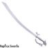 Belly Dance Dragon Scimitar Sword With Silver Handle