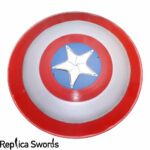 Red Captain America Shield Life Size Replica