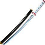 Giyuu Tomioka Sword - Blue Nichrin Blade - Demon Slayer Katana Props