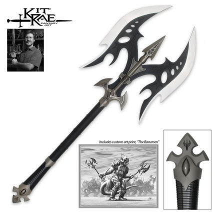 Kit Rae Black Legion Battle Axe Fantasy Full Size Replica
