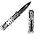 Punisher Glass Breaker Spring Assisted Knife Black Replica