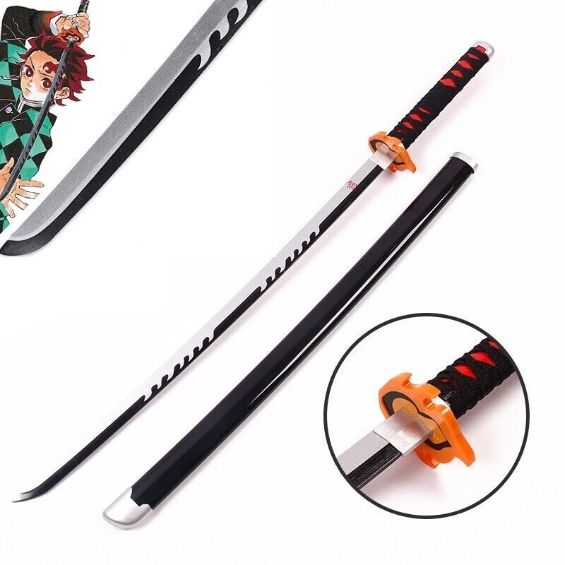 Demon Slayer Tanjiro Kamado Final Form Sword - Fire Nichirin Blade Demon Slayer Tanjiro Kamado Final Form Sword - Fire Nichirin Blade
