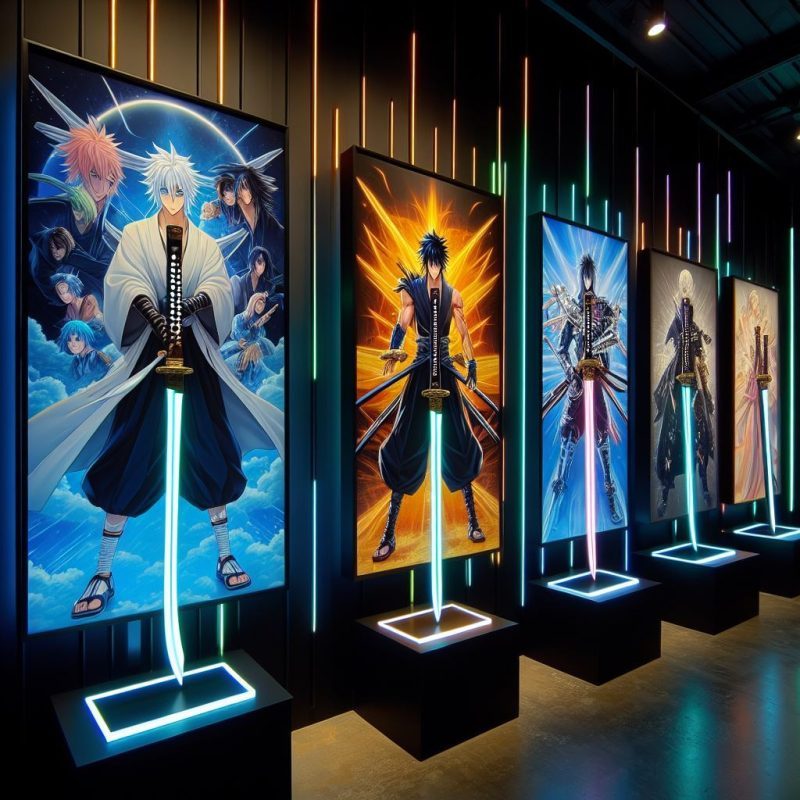 Katana Mastery, Supernatural Powers, Sentient Swords, Dual Blades, Legendary Forged Blades, Transformation Abilities, Cursed Blades, Space-Time Manipulation, Symbolic Swords, Mystical Energy Blades