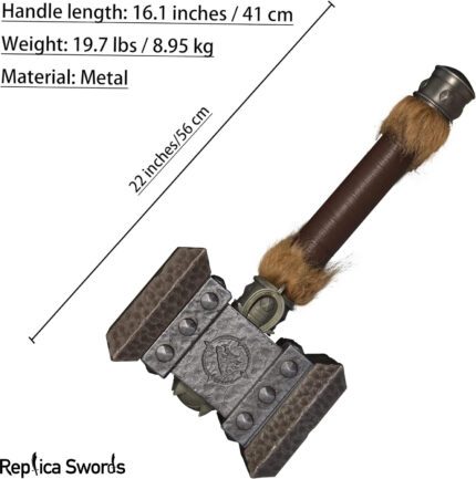 Wow Orgrim Doomhammer Real Metal Full Size Replica