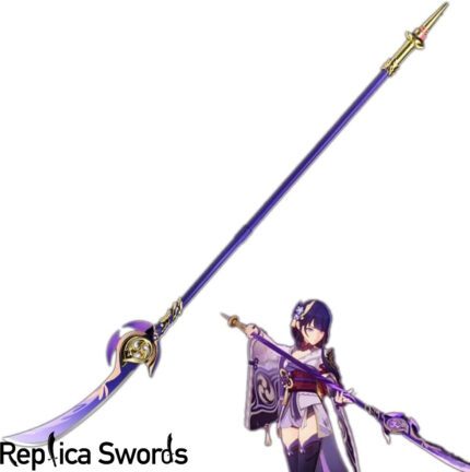 Genshin Impact Raiden Lightning Engulfing Naginata Replica