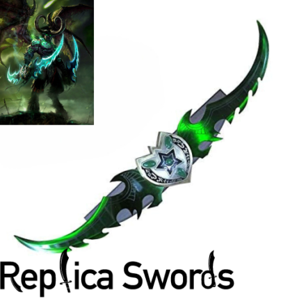 WOW Azzinoth Illidan Warglaive With Green Blades 49" Replica