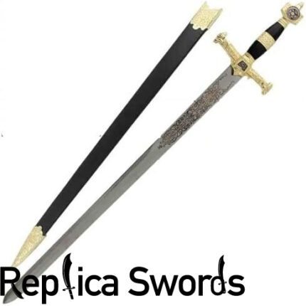 King Solomon Sword Full Size Black Metal Replica