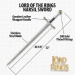 Lord Of The Rings King Elendil Narsil Sword UC Licensed Replica